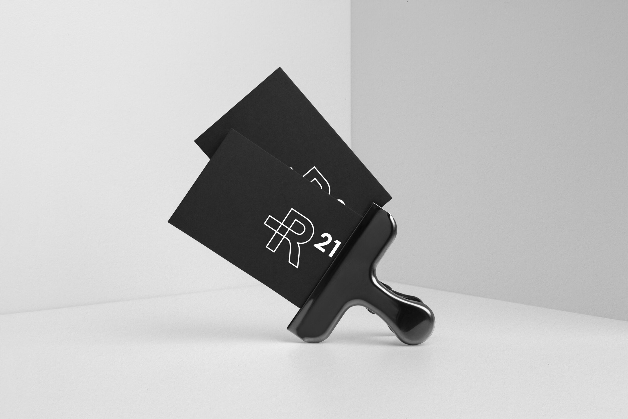 R21 brand identity design graphic drogheria studio business cards