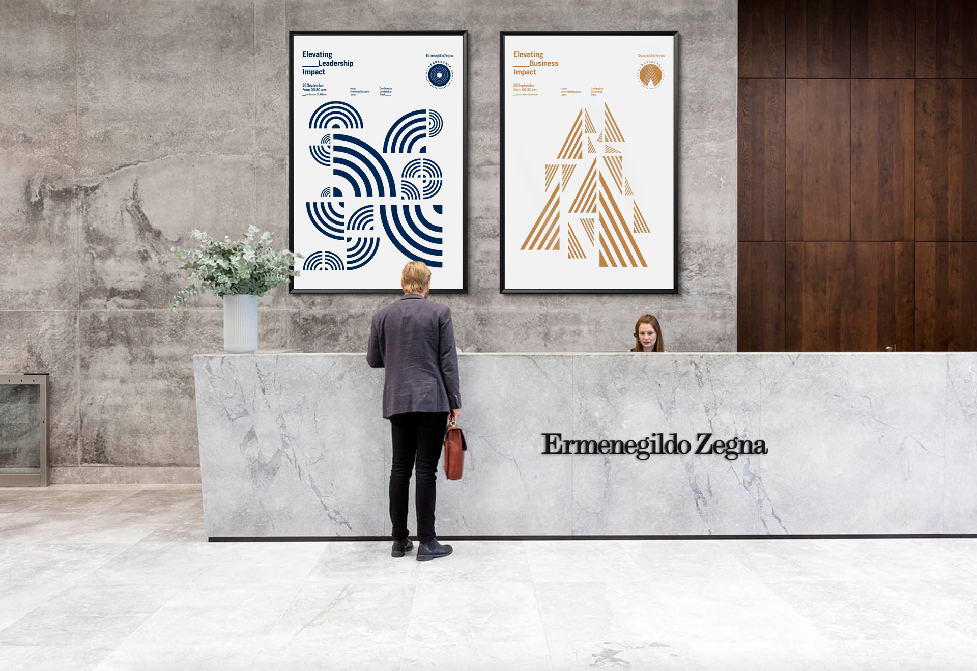 Ermenegildo Zegna visual reception leadership business event